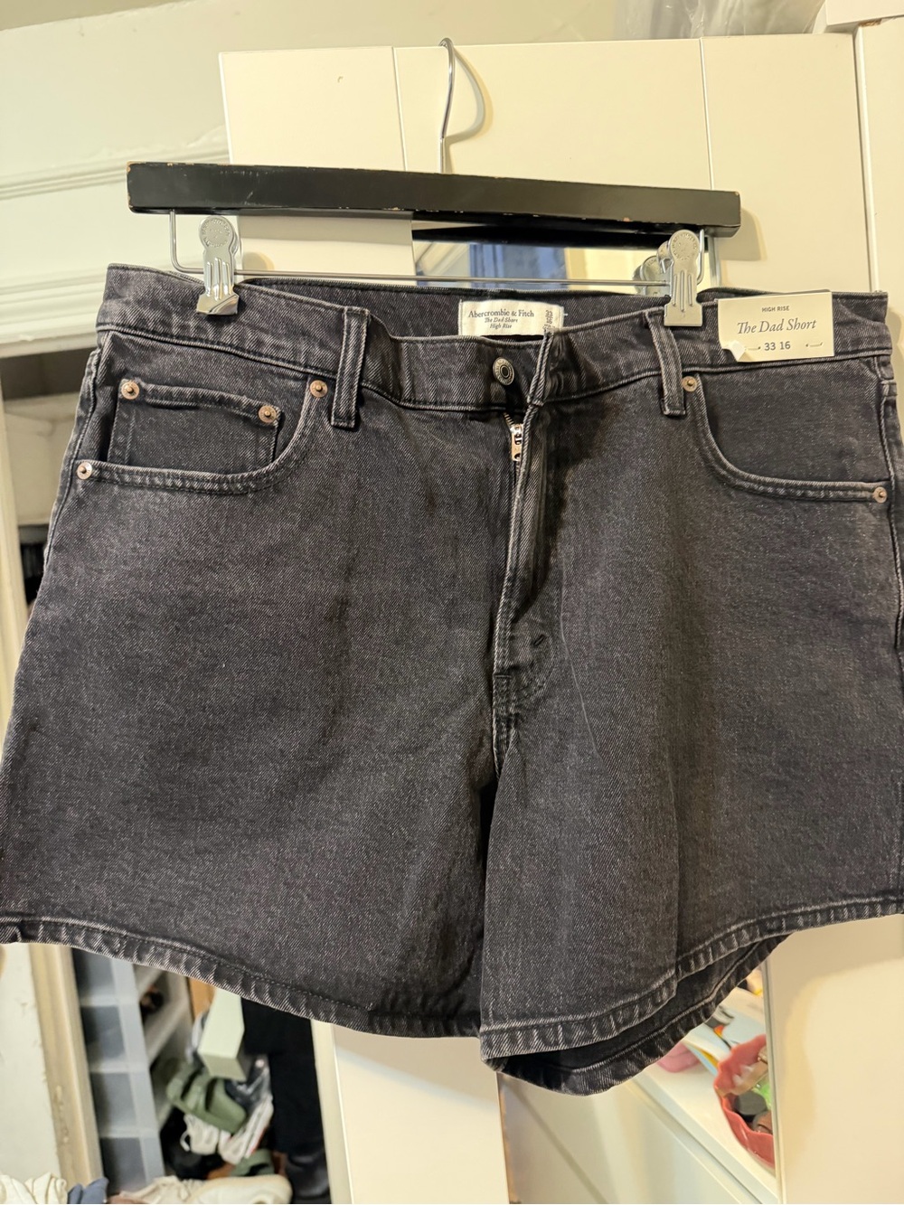 Abercrombie & Fitch Black Denim Women's Jean Shorts